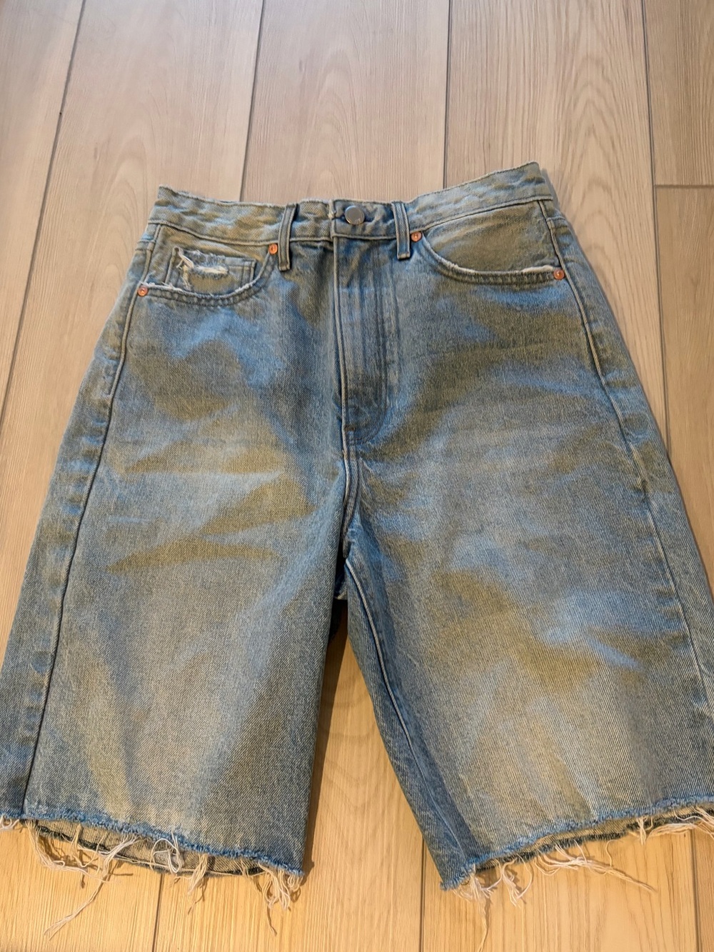 DENIM JBD JORTS Jeans with Gold Script Detail